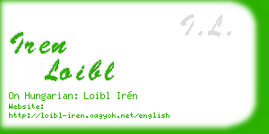 iren loibl business card
